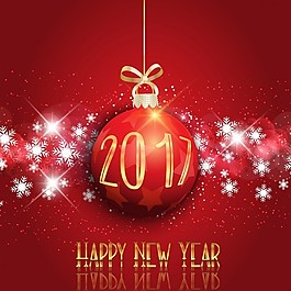 紅色圣誕球，新年