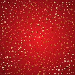 紅色背景與金色的星星