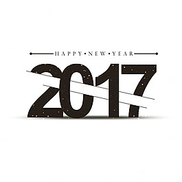 新年簡單的黑色和白色背景