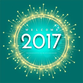 優(yōu)雅的背景與煙花框架新年