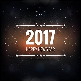新的一年的星星的黑暗背景
