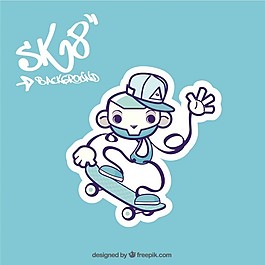 現(xiàn)代滑板背景