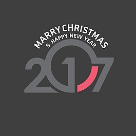 黑暗賀卡新年2017