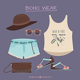 波希米亞風(fēng)格的衣服，多種元素