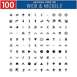 100通用網絡和移動圖標集