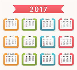 2017年台历标签图片