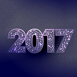 2017紫色新年背景