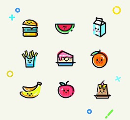 彩色卡通美食APP
