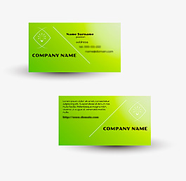 綠色簡約企業(yè)名片素材