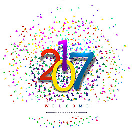 新年背景彩色紙屑