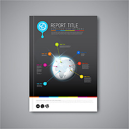 彩色地球宣传页图片