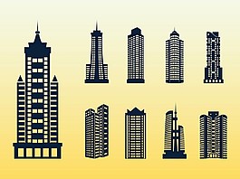 城市建筑矢量图