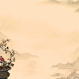 古典水墨海報(bào)背景