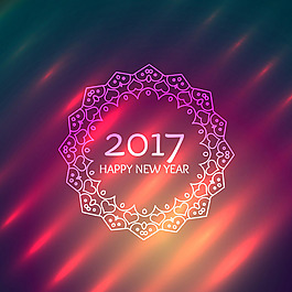 曼陀羅條紋新年背景