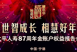 紅色唯美保險展架