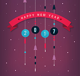 可愛圣誕球新年背景