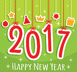 绿色新年2017大背景