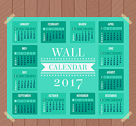 2017年抽象日歷