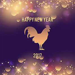 2017雞年海報(bào)夢(mèng)幻背景圖片