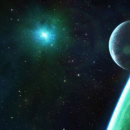 夢(mèng)幻星球星空背景圖片