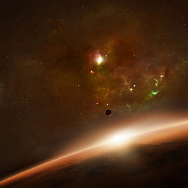 宇宙星空直通車背景