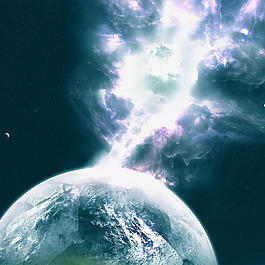 夢(mèng)幻星球星空背景圖片