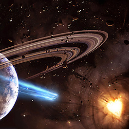 夢(mèng)幻星球星空背景圖片