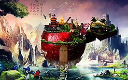 蘋(píng)果創(chuàng)意海報(bào)設(shè)計(jì)