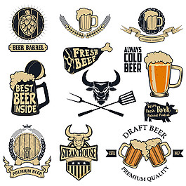 餐飲啤酒標(biāo)簽圖片