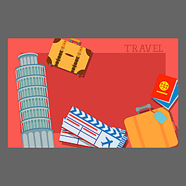旅游背景設計