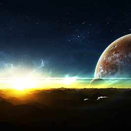 浪漫星空背景免費下載
