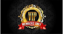 高级黑金主题VIP卡片矢量素材