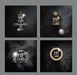 金色VIP名片卡片矢量素材