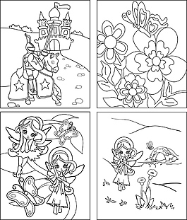 AI卡通矢量線描圖