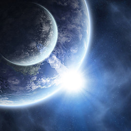 藍(lán)色璀璨星空背景高清免費(fèi)下載