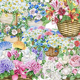 美麗繁花背景