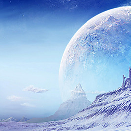 絢麗星空背景