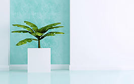 清新植物淘寶背景