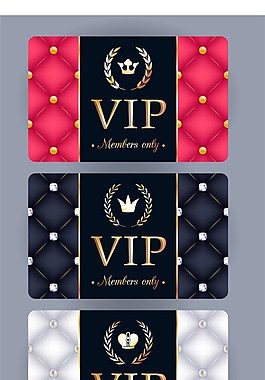 高檔Vip名片卡片邀請(qǐng)函矢量圖片模板