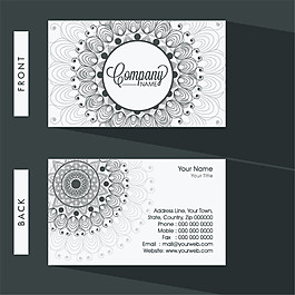 精美商務(wù)名片卡片矢量圖片