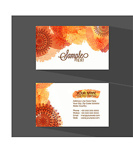 精美商務(wù)名片卡片矢量圖片模板