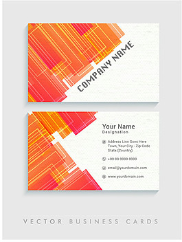 精美商務(wù)名片卡片矢量圖片