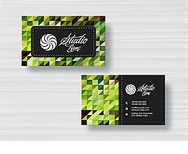 精美商務(wù)名片卡片矢量制作