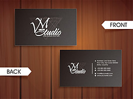 精美商務(wù)名片卡片矢量設(shè)計元素