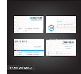 精美商務(wù)名片模板設(shè)計矢量圖