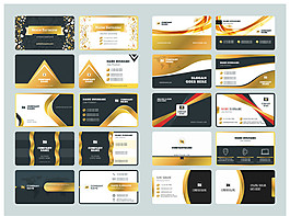 精美商務(wù)名片設(shè)計矢量設(shè)計