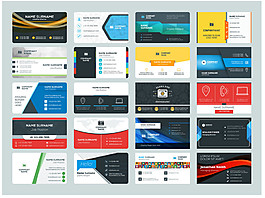 精美商務(wù)名片設(shè)計矢量設(shè)計圖