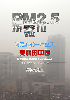 霧霾海報