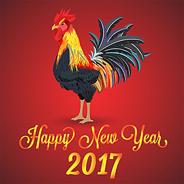 彩色大公雞圖片