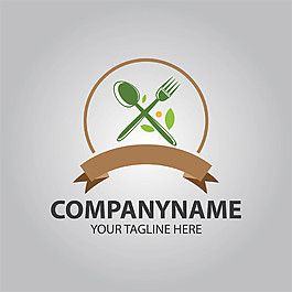 餐具logo矢圖片